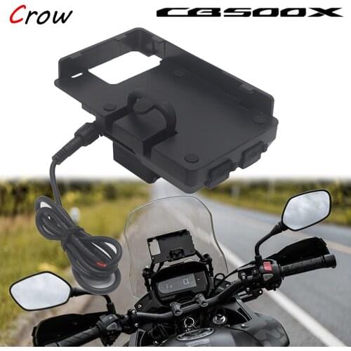 For HONDA CB500X Mobile Phone Navigation Bracket For Honda CB 500 X CB500 X 2021 2020 2019 Motorcycle USB Charging 12MM Mount