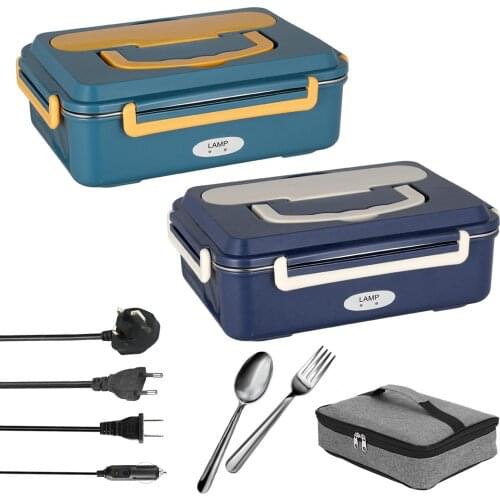 1.5L Electric Lunch Box Food Warmer Kitchen Work Student Outdoor Activities Travel Food Container Bento Box for Car Truck Home