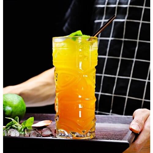 Hot sale Hawii Style Cocktail Juice Glass Tiki glasses Mug Grimace Cup Halloween Glasses