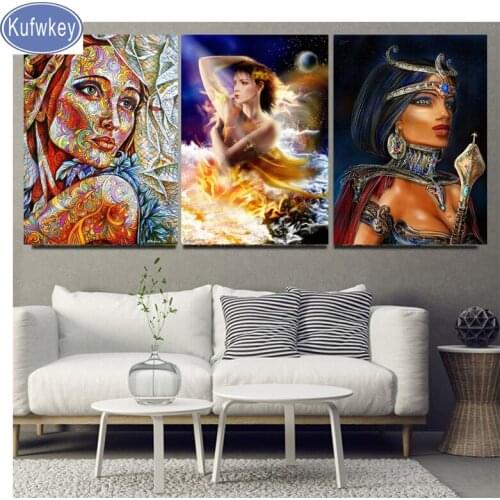 DIY handmade diamond Embroidery woman picture cross stitch kit Full square round Drill 5D DIY Diamond mosaic rhinestones art