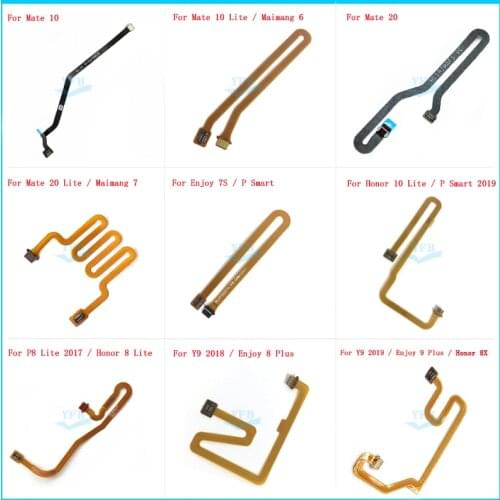 Home Button Fingerprint Sensor Connector Flex For Huawei Honor 8 8X P8 Mate 10 Lite Maimang 6 7 Y9 Enjoy 7S 9 Plus P Smart 2019