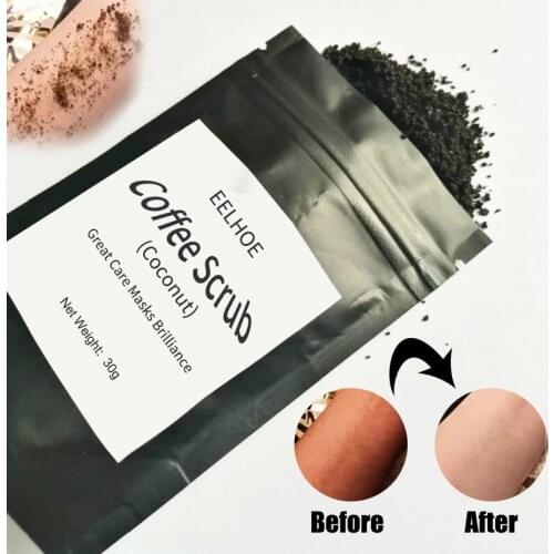 Body Coffee Scrub Cream Natural Skin Care Exfoliation Nourish Soften Moisturize Whitening Anti Aging Dead Skin Remove Scrubs 30g