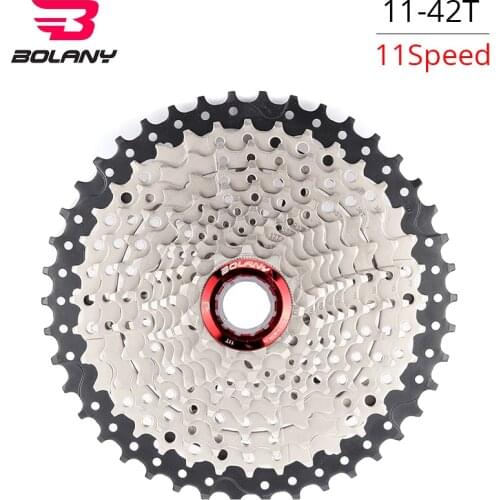 BOLANY Bike Freewheel MTB 11 Speed Cassette Freewheel Sprocket Mountain Bike Parts 11-42T Bicycle Flywheel Compatible