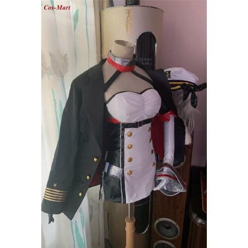Hot Game Azur Lane USS Honolulu Cosplay Costume Fashion Combat Uniform Unisex Activity Party Role Play Clothing Custom-Make