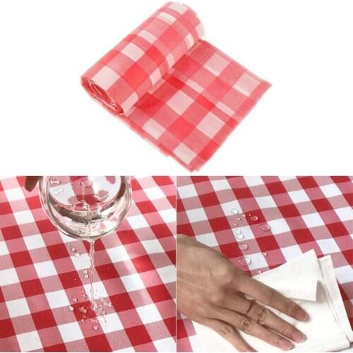 Hot! BBQ Decoration Cheap Disposable Thickening Red Checkered Tablecloth Party Weddings Home Decoration Outdoor Picnic