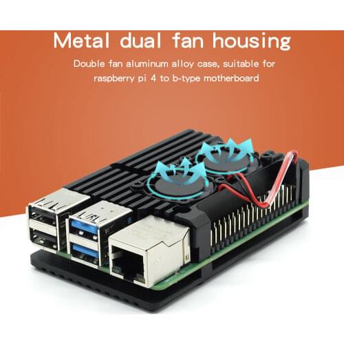 Raspberry sent 4 b metal case 4 generation aluminum alloy heat dissipation joke raspberry pi4 motherboard protection shell acces