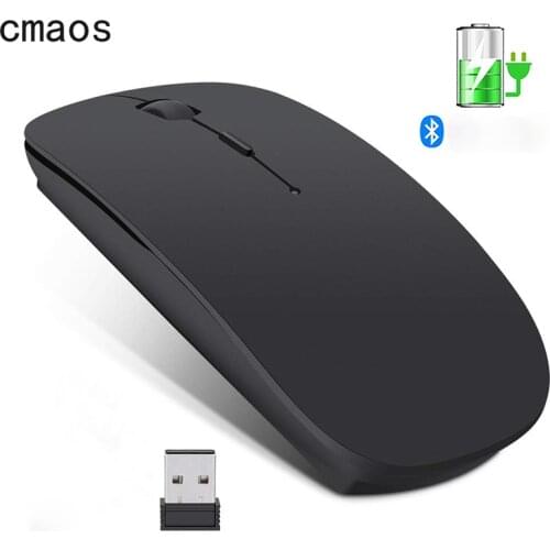 Wireless Mouse Computer Bluetooth Mouse Silent PC Mause Rechargeable Ergonomic Mouse 2.4Ghz USB Optical Mice For Laptop PC B