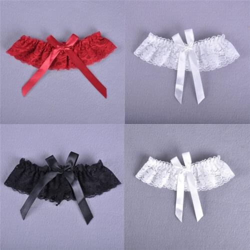 Lingerie Wedding Gift Party Cosplay Sexy Lace Elastic Leg Garter Belt with Ribbon Bow Suspender Thigh Harness Bridal Accessories