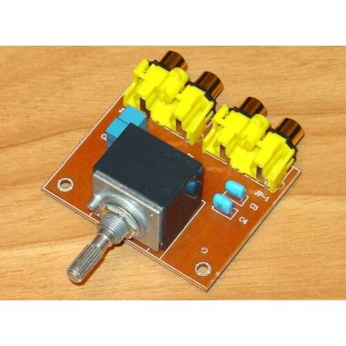 Equipped with gold-plated RCA base with equal sound compensation eight pin double-layer potentiometer volume control board