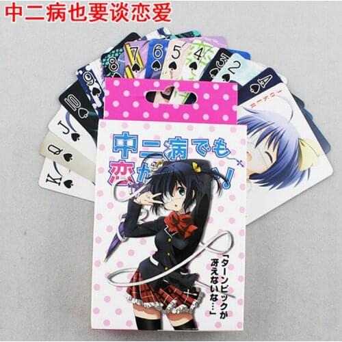Japanese style Anime Chuunibyou Demo Koi Ga Shitai Poker Cards Toy Cosplay Board Game Cards With Box Collection Gift