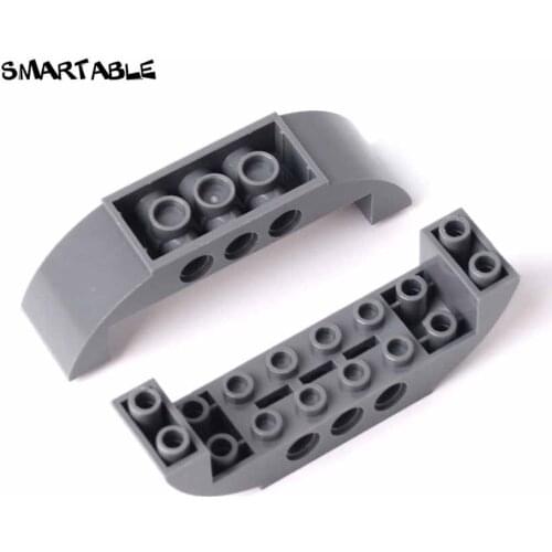 Smartable Slope 2x8x2 Curved Inverted Double Building Blocks MOC Part Toys For Kids Compatible Major Brand 11301 Toy 5pcs/lot