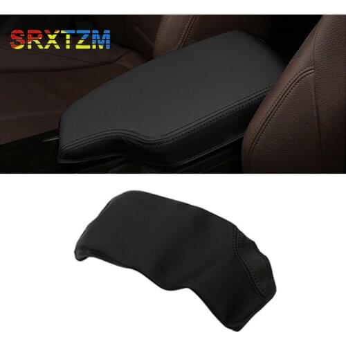 Soft Leather Center Armrest Cover For BMW 3 Series F30 2013 2014 2015 2016 2017 2018 Car Center Control Armrest Box Cover Trim