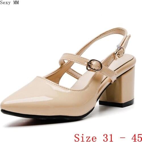 High Heels Women Pumps High Heel Shoes Stiletto Woman Wedding Shoes Small Plus Size 31 32 33 -40 41 42 43 44 45