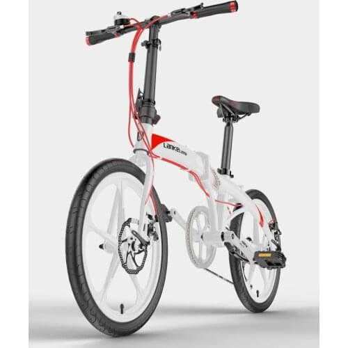 20 Inch 7 Level Variable Speed Folding Bicycle Magnesium Alloy Five Cutter Wheel Disc Brakes Three Step Folding Adult Bicycle