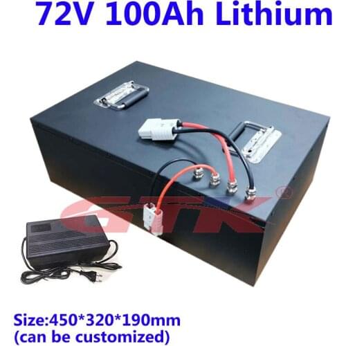 High Performance Green Energy 72V 100Ah lithium battery li ion with BMS for 10000W ship Boat Trolling Motor Hybrids+10A charger