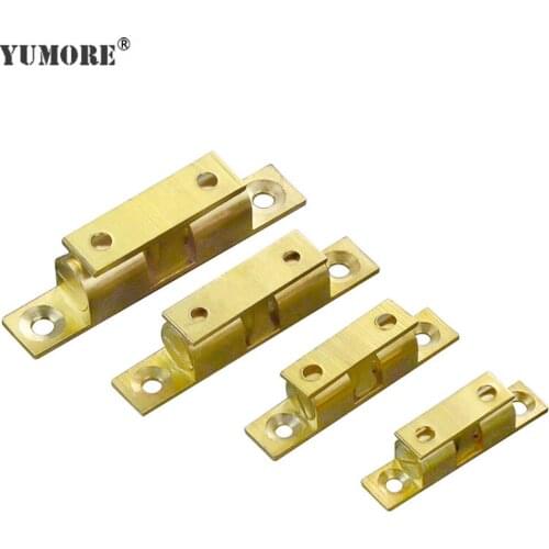 YUMORE 100pcs/lot Brass Cabinet Door Catches Closer Drawer Wardrobe Door Touch Beads For Furniture Door Latch Stoppers