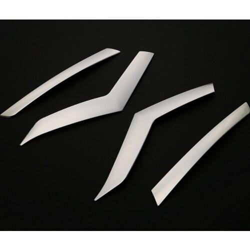 4PCS Rear Lamp Taillights Trim for Toyota Camry 70s 2018 Stainless Steel Auto Exterior Accessories Car Styling Cover