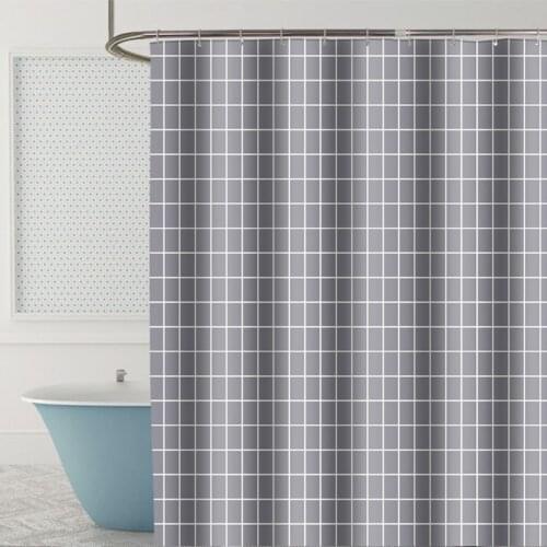 Modern Shower Curtain Thicken Mildew Proof Partition Curtains Waterproof Bathroom Curtain For Hotel Home Bathroom Decoration