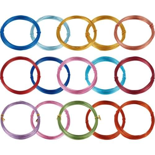 0.8mm 1mm Mixed Color Round Aluminum Wire for Jewelry Making DIY Necklace Bracelet Handmade DIY