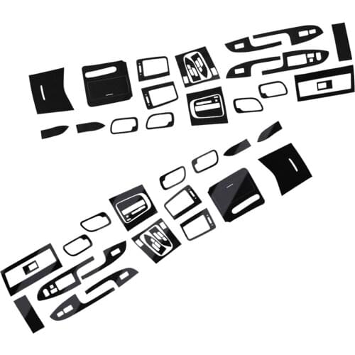 1 Set Car Center Console Dashboard Cover Trim Sticker Carbon Fiber Texture Plastic Left Hand Drive Only Fit for Honda Accord 7th