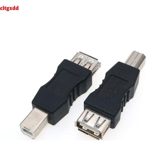 1Pcs USB 2.0 Type A Female to B Male Adaptor For USB Printer Square Of the Public Transfer Joint