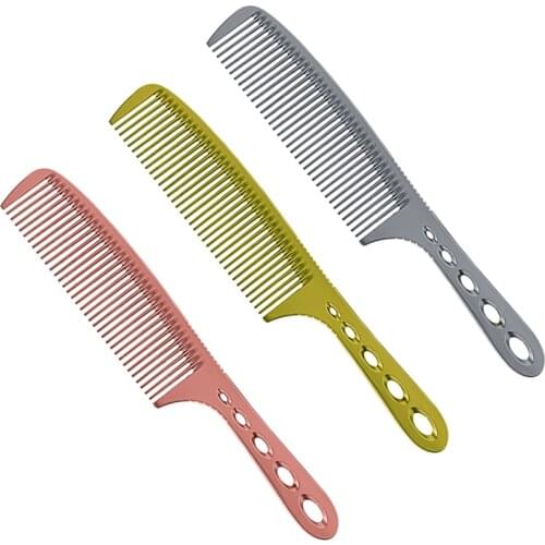 1 Pcs Men Cutting Comb Titanium Alloy Hairdressing Comb Anti Static Barber Hair Comb A-03 Hairdresser Hair Styling Steel Comb