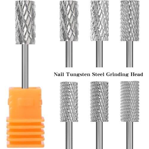 1 Pc Nail Drill Bit Multi-size Silver Manicure Nail Art Tool Electric Manicure Machine Device