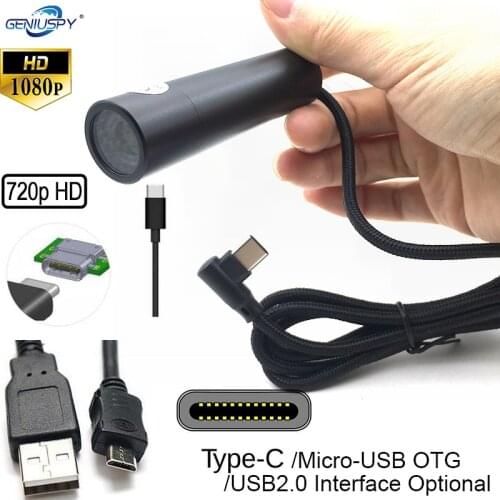 720P 1080P HD Industry Android Smartphone Equipment USB Type-C OTG USB 2.0 Connectors Bullet Mini USB Camera For Helmet&Police