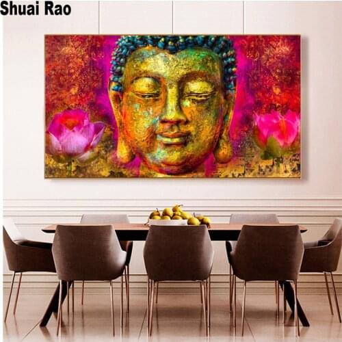 Abstract Golden Lord Buddha 5d diy diamond painting full square/round mosaic cross stitch diamond embroidery iocn China style