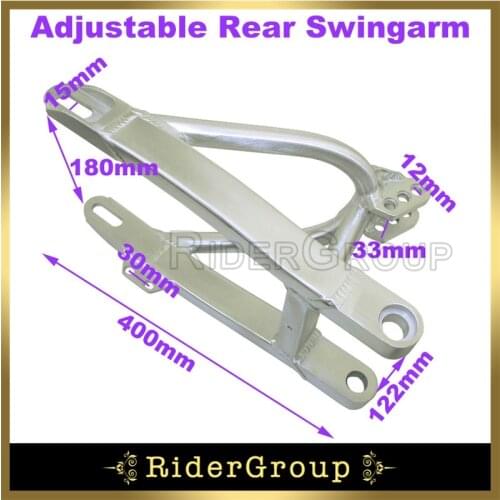 6061 T6 Aluminum Adjustable Rear Swingarm For Disc Brake 10" Wheel Pit Dirt Bike Parts
