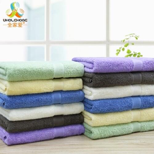 Wholehome 100% Cotton Bath Towel Beach Solid 70x140cm Face Hair Bathroom Plain Quick-Dry Adults Washclothes 1pcs/lot