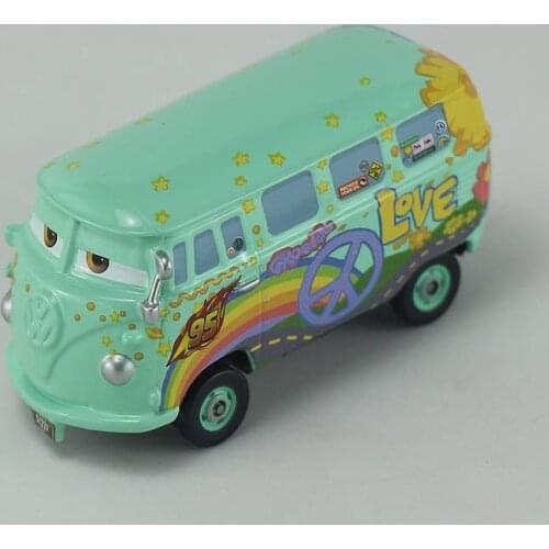 Disney Pixar Cars Fillmore 1:55 Scale Diecast Metal Alloy Modle Cute Toys Car For Children Gifts Juguetes
