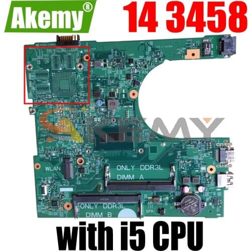 For Dell Inspiron 14 3458 15 3558 Laptop Motherboard 1XVKN 14216-1 MB with i5 CPU 100% Fully Tested CN-0MHDT2 0NPF8M 0MHDT2