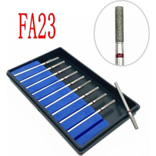FA23 Dental Hp Diamond Polishing Burs For Low Speed Straight Handpiece Nail Drill Burs Craft Polisher Dentistry Tools