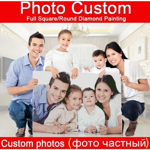 Photo custom!Private custom!DIY Diamond embroidery 5D diamond Painting Cross Stitch Full Square Rhinestone mosaic decor