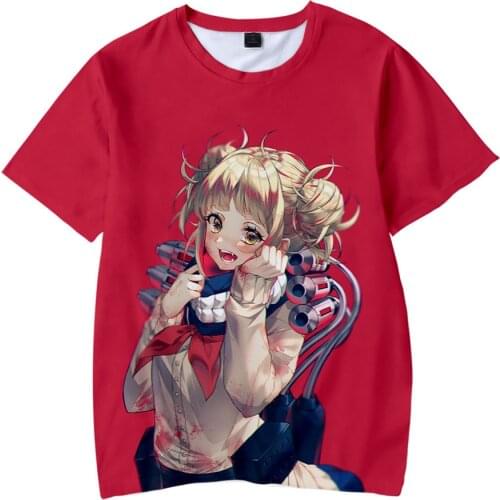 My Hero Academia 3D Printing T-shirts Fashion Cool Kids Summer T Shirts Casual Star New Harajuku Hip Hop O-Neck Oversized Tops