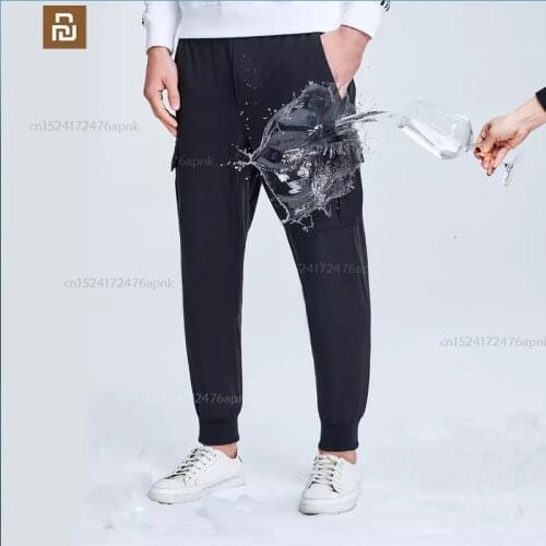 Xiaomi hydrophobic anti-fouling footwear overalls mens summer casual pants cool mens fitness sweatpants