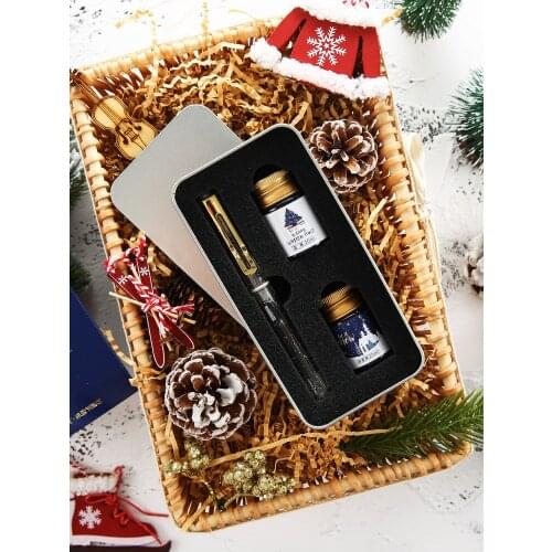 Ice And Snow Festival Limit Series Fountain Pen Gift Box Student Pen-and-ink Calligraphy Practise Pen