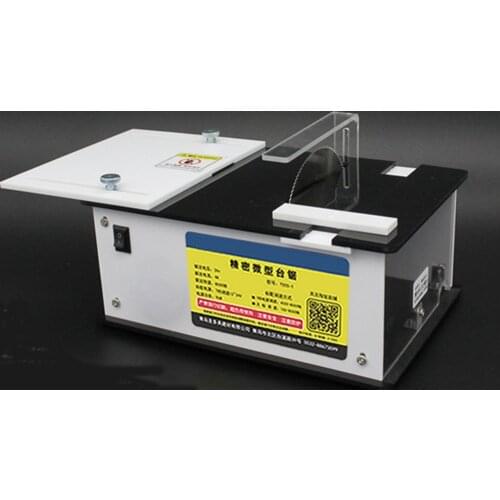 Mini Table Saw Handmade Woodworking Bench DIY Hobby Model Crafts Cutting Tool Multifunctional Bench Lathe Electric Saw
