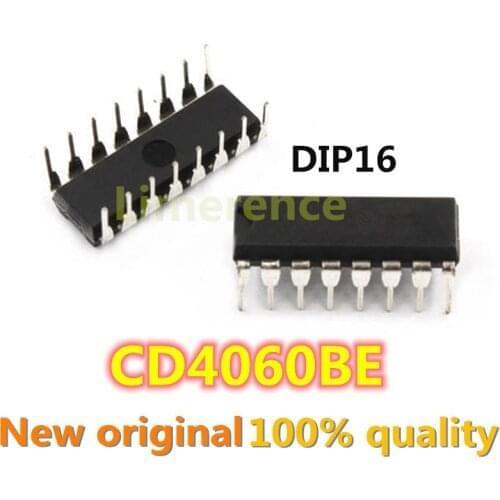 10PCS CD4060BE DIP-16 CD4060BN CD4060 4060BE 4060 DIP16 New and Original IC Chipset