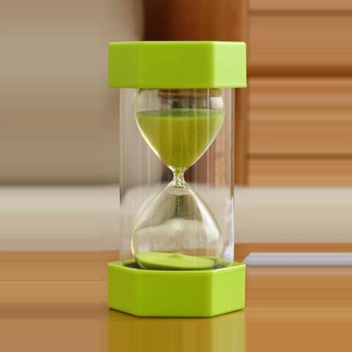 Desktop Sand Clock Timer 10/15/20/30/60 Minutes Childs Striking Hourglass Timer