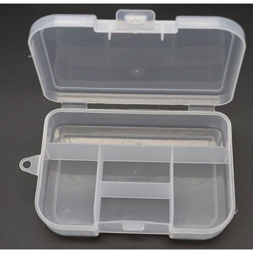 8 Sizes Plastic Storage Transparent Jewelry Box Adjustable Container for Beads Earring Box for Jewelry Rectangle Box Case