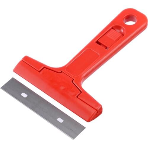 Practical Aquarium Glass Algae Scraper Blade Cleaner with 10 Blades Fish Tank Razor Color Random