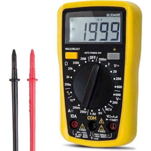 Precision Digital Inductance Meter Tester 9v,6f22 Digital Multimeter Clamp Meter