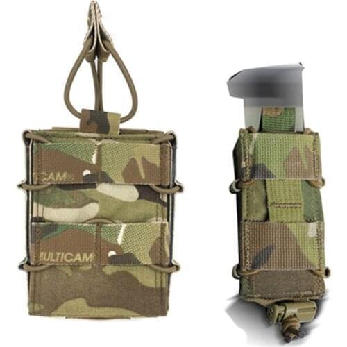 With elastic cord Single Mag Pouch 762 556 9# Tactical Multicam Quick Molle Pouch
