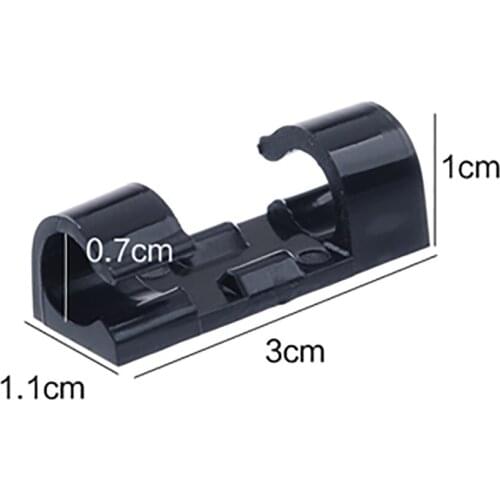 20pc/set Self-adhesive USB Cables Wire Organizer Line Cable Clip Buckle Clips Ties Fixer Fastener Holder Telephone Line Winde