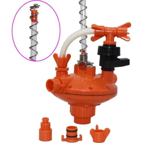 Poultry Chiken Quail Rabbit Water Supply Line Pressure Reduce Valve System Waterline Chicken Drinker Water Chicken Coop Kit 1set