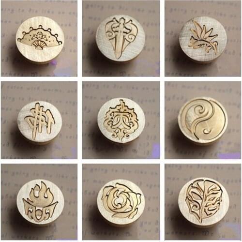 Vintage Chinese sealing wax stamp set for gift and document sealing