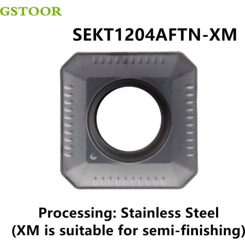 10PCS SEKT1204AFTN XM GM9130 Milling Inserts CNC Lathe Cutting Tools Carbide Blades For Stainless Steel