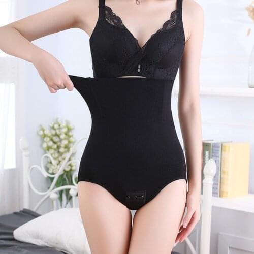 Women Seamless Shapers Underwear High Waist Slimming Tummy Control Knickers Pants Solid Briefs Shapewear Underwear Body Trainer